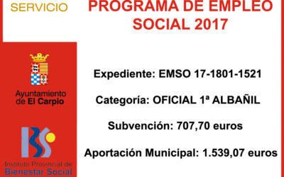 Programa de Empleo Social 2017