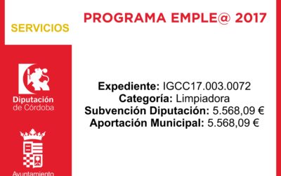 Subvención Diputación –  PROGRAMA EMPLE@ 2017