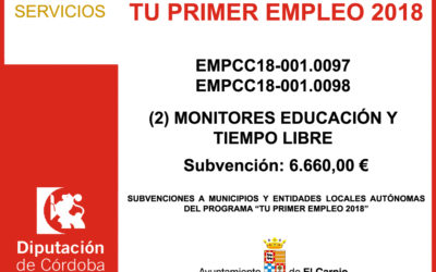 Subvención Diputación – Tu Primer Empleo 2018