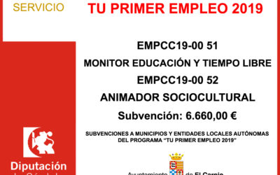 Subvención Diputación – Tu Primer Empleo 2019