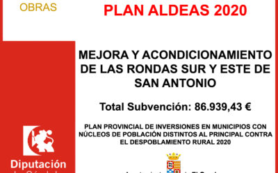 Subvención Diputación – PLAN ALDEAS 2020