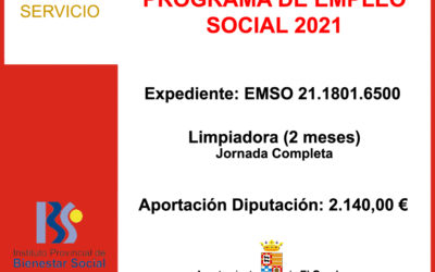 Subvención IPBS – PROGRAMA EMPLEO SOCIAL 2021