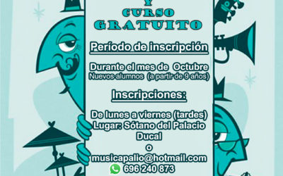 Escuela Municipal de Música de El Carpio – Periodo de matrícula e inscripción