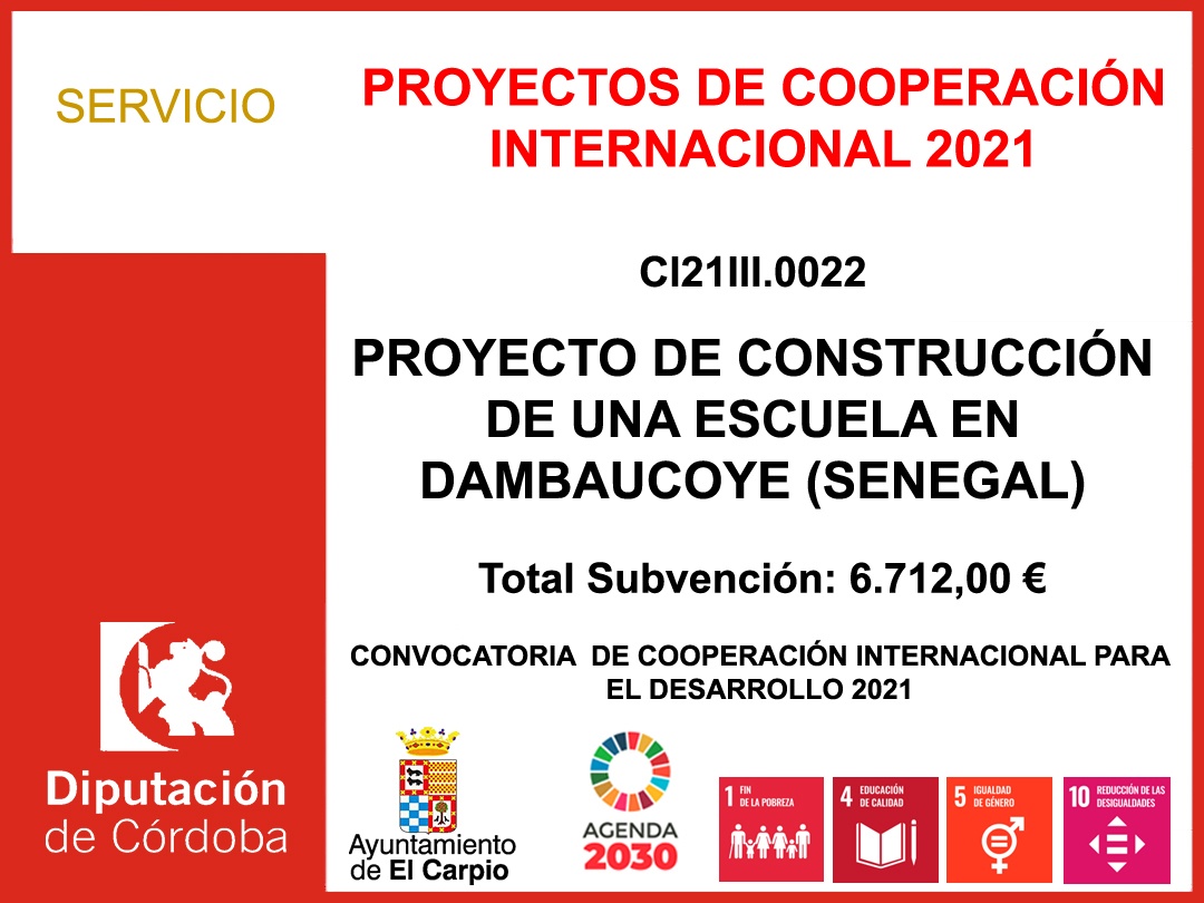 PROYECTOS DE COOPERACIÓN INTERNACIONAL (2021)
