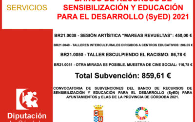 Subvención Diputación – BANCO DE RECURSOS DE SENSIBILIZACIÓN Y EDUCACIÓN PARA EL DESARROLLO (SyED) 2021