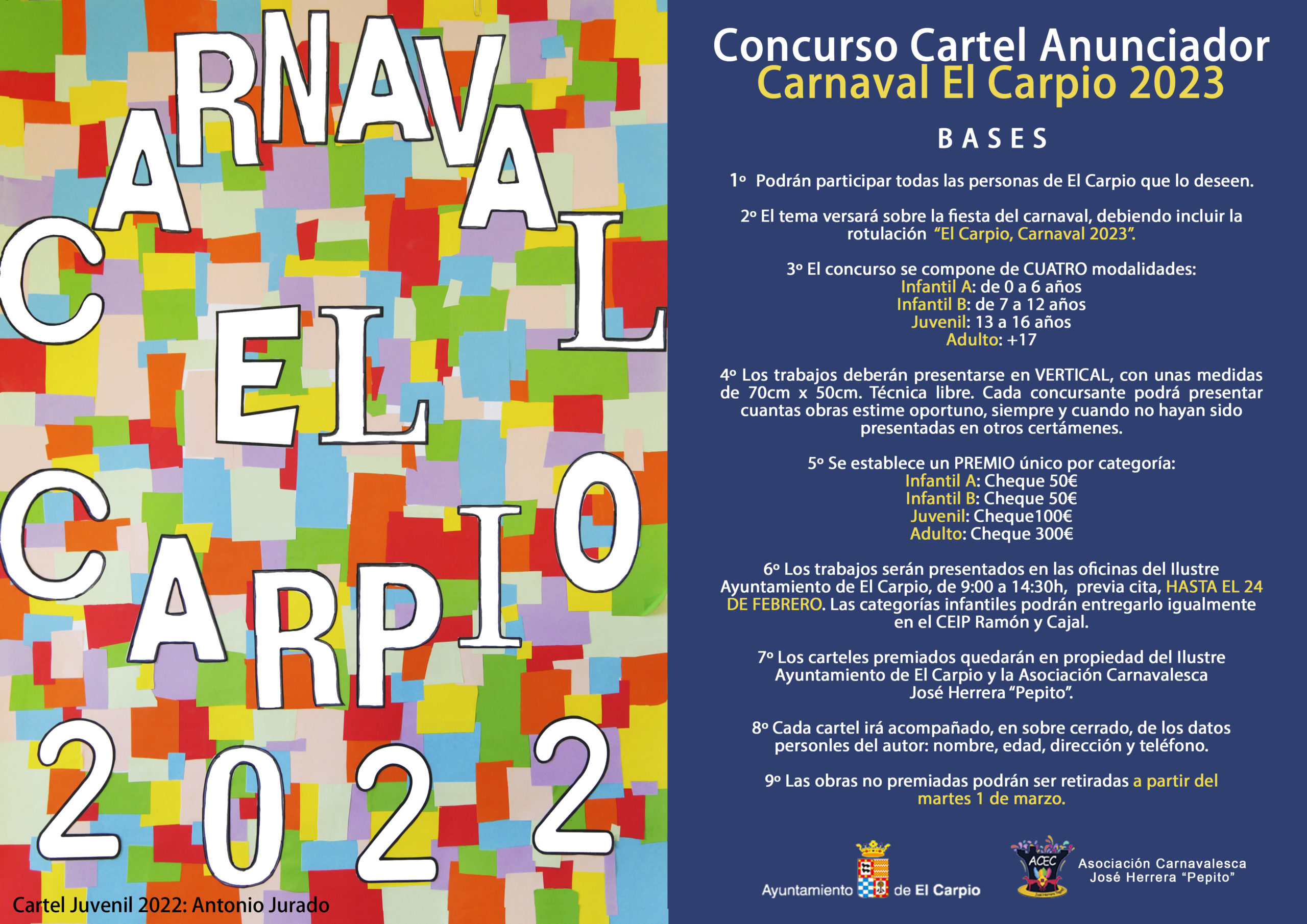 CONCURSO CARTEL ANUNCIADOR CARNAVAL EL CARPIO 2023