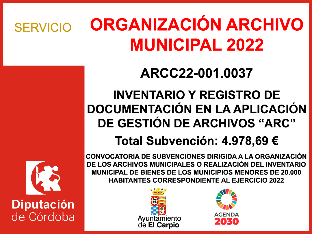 ORGANIZACIÓN ARCHIVO MUNICIPAL 2022