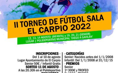 II TORNEO DE FÚTBOL SALA EL CARPIO 2022