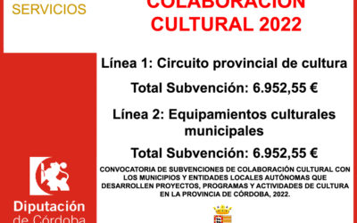 Subvención Diputación – COLABORACIÓN CULTURAL 2022
