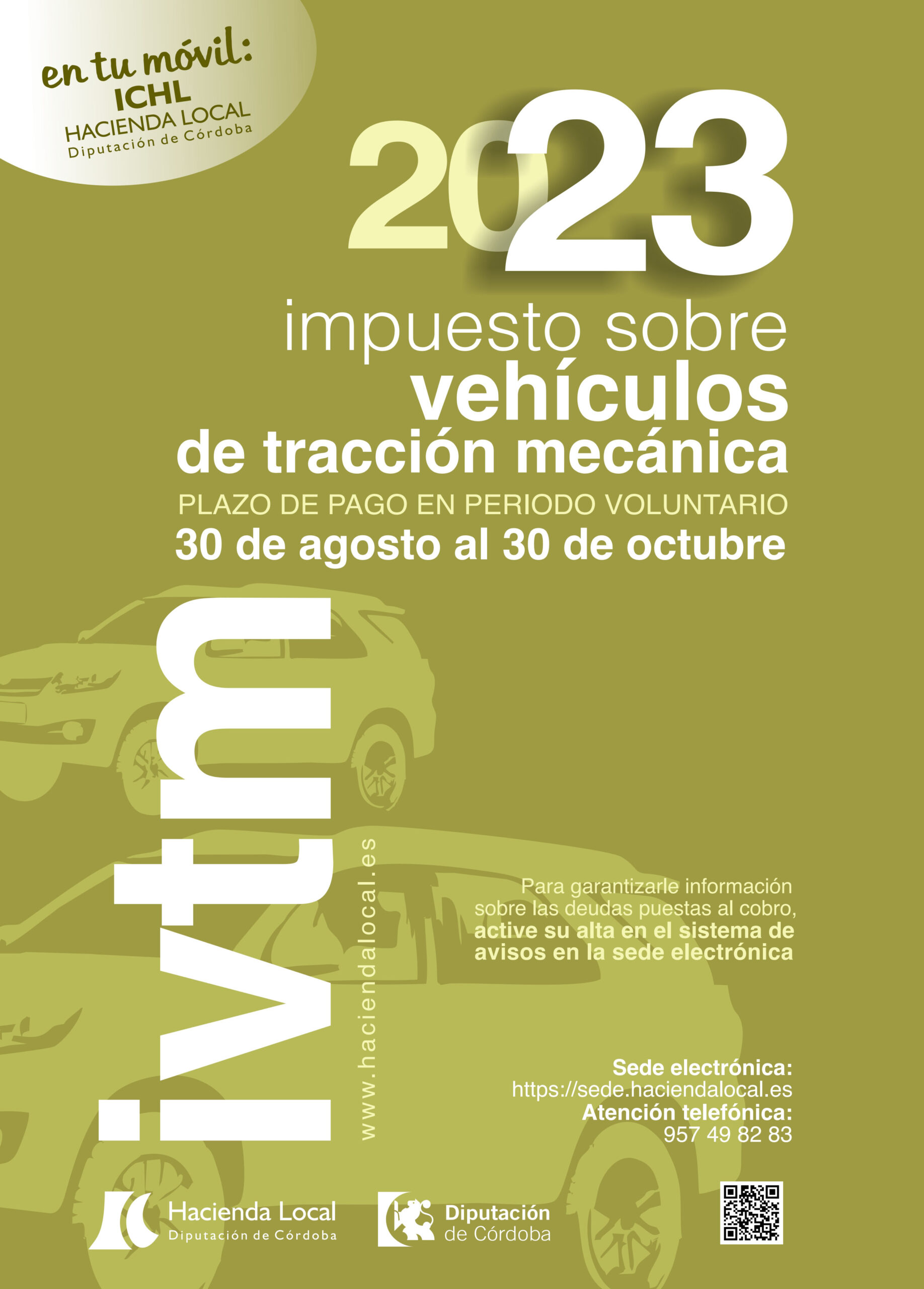 Hacienda Local – Impuesto sobre vehículos de tracción mecánica 2023
