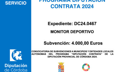 Subvención Diputación – PROGRAMA DIPUTACIÓN CONTRATA 2024