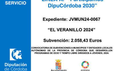 Subvención Diputación – «EL VERANILLO 2024»