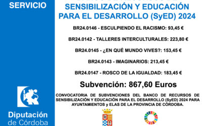 Subvención Diputación – BANCO DE RECURSOS DE SENSIBILIZACIÓN Y EDUCACIÓN PARA EL DESARROLLO (SyED) 2024