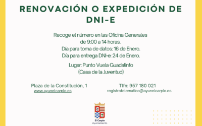 Expedición / Renovación DNI-e (Enero 2025)