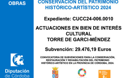 Subvención Diputación – CONSERVACIÓN DEL PATRIMONIO HISTÓRICO-ARTÍSTICO 2024